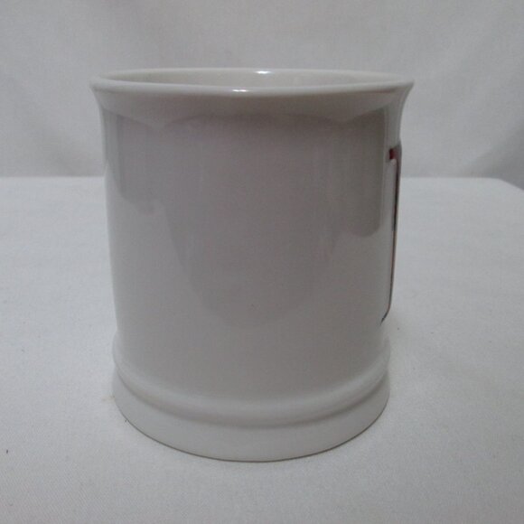 Mud Pie Plaid initial monogram "P" Cup Mug Ceramic red plaid NEW NWT - Picture 6 of 11